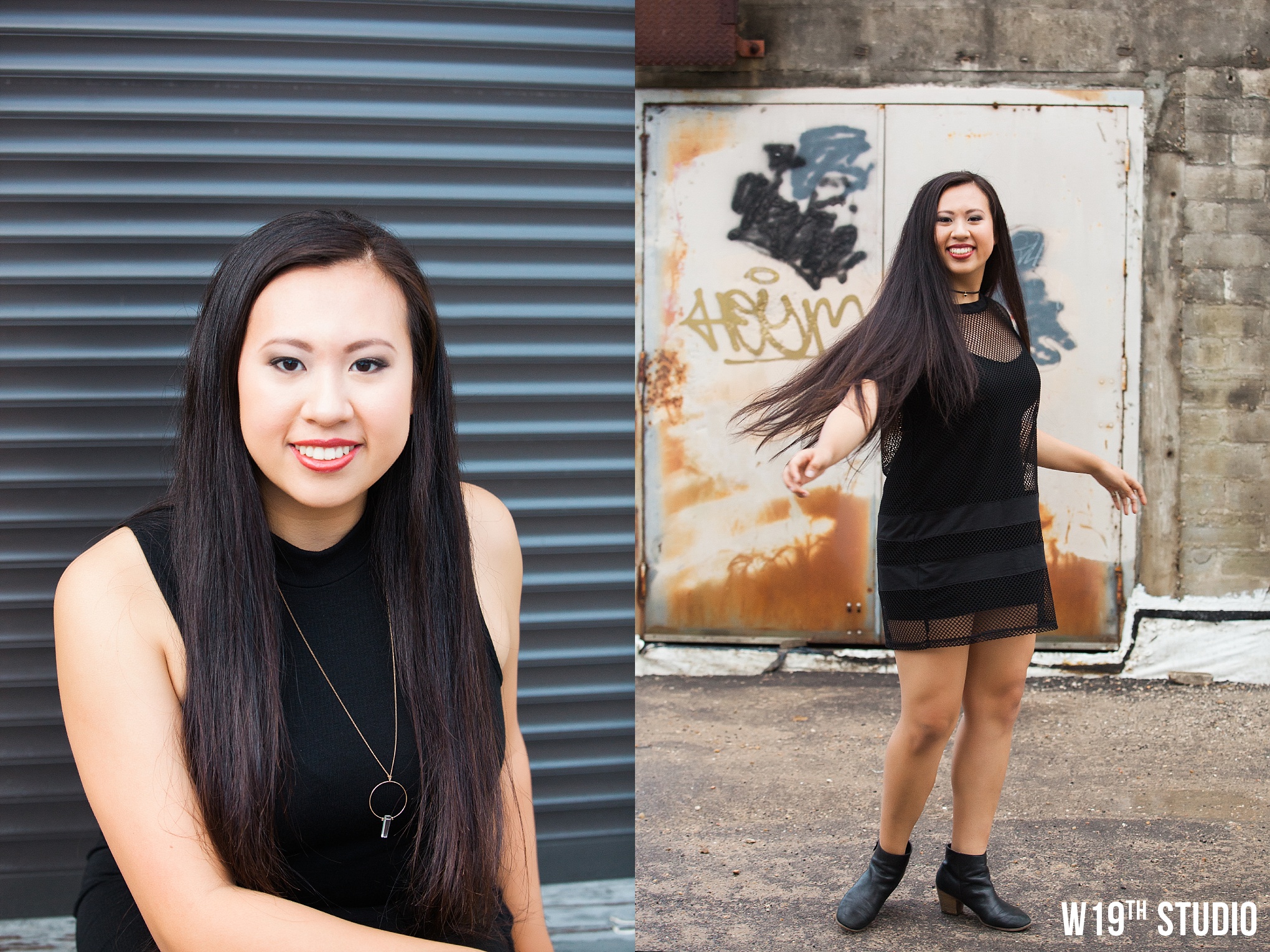 Modern affordable high school senior portraits